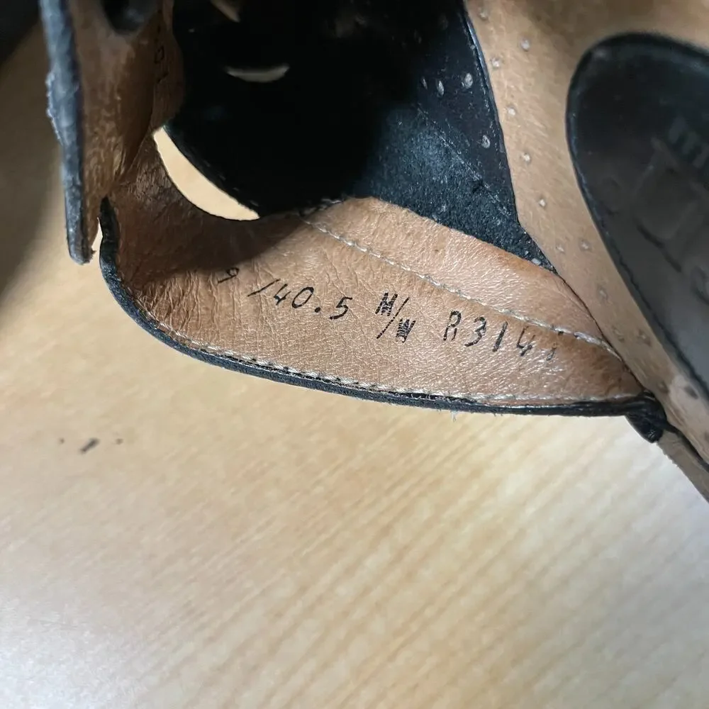 Vintage Born Hand Crafted Footwear Women's Shoe Black Leather Size 9